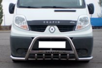 Renault Trafic 2001–2015 Bull bar con barre laterali Exclusive (acciaio inox) foto 1