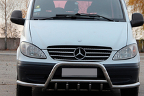 Mercedes Vito W639 2004-2014 Parabullbar WT003 con Barre (Acciaio Inox) foto 1