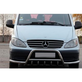 Parabullbar WT003 con Barre (Acciaio Inox) Mercedes Vito W639 2004-2014 foto 1