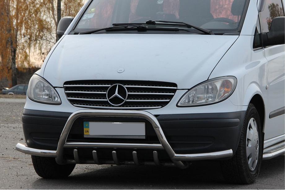 Mercedes Vito W639 2004-2014 Parabullbar WT003 con Barre (Acciaio Inox) Foto 3