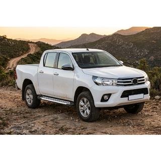 Pedane Laterali Line (2 pz, Alluminio) Toyota Hilux 2015- foto 1