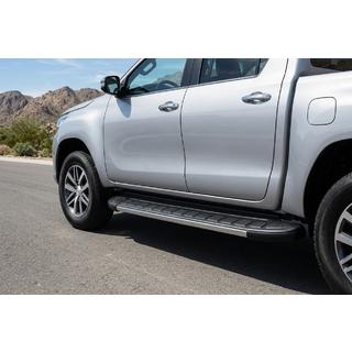 Pedane Laterali Duru (2 pz, Alluminio) Toyota Hilux 2015- foto 1