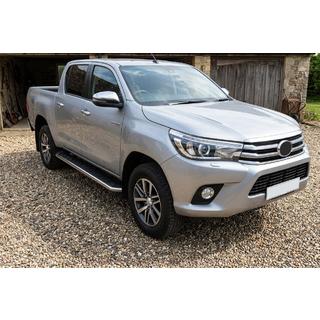 Pedane Laterali Maydos V1 (2 pz, Alluminio e Acciaio Inox) Toyota Hilux 2015- foto 1