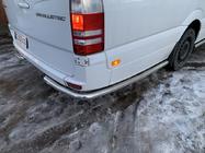 Mercedes Sprinter W906 2006–2018 Tubi laterali dietro la ruota posteriore, angolari (2 pz, acciaio inox) Lunga foto 10