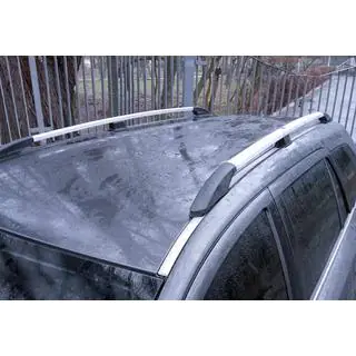 Barre portatutto in alluminio (Caravan, cromo) Opel Astra H 2004-2013 foto 4