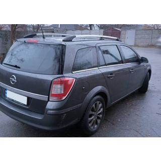 Barre portatutto in alluminio (Caravan, cromo) Opel Astra H 2004-2013 foto 2
