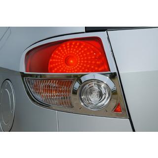 Coperture cromate per fanali posteriori (2 pz, plastica)