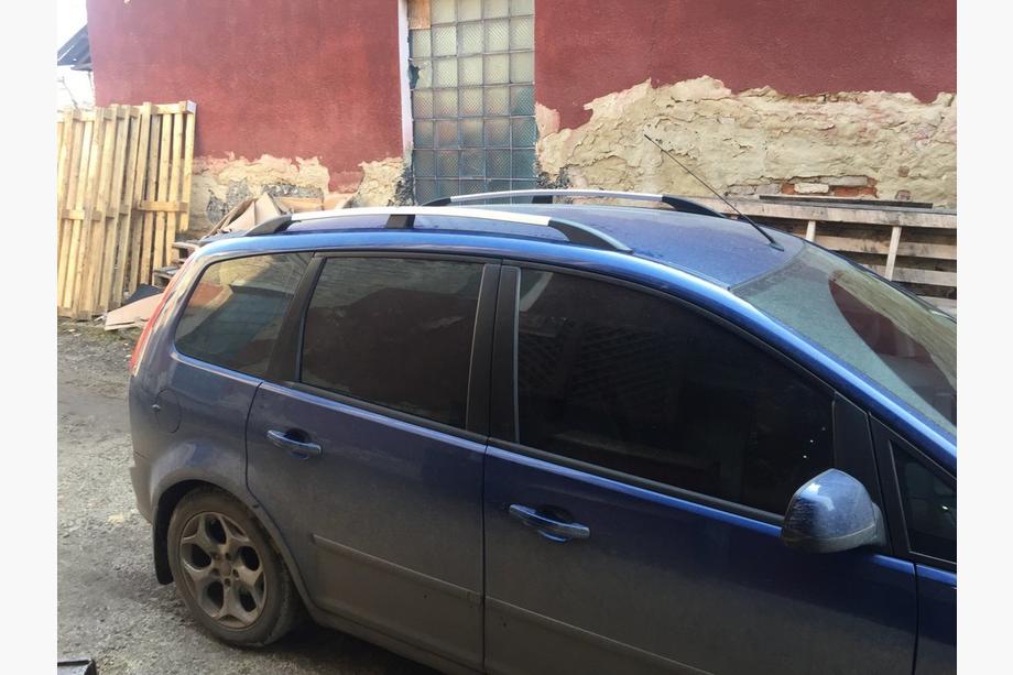 Ford C-Max 2004-2010 Barre Tetto Cromate Piedini in plastica Foto 8