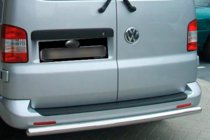 Volkswagen Caddy 2010-2015 Barra posteriore (2 pz, acciaio inox) foto 1
