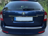 Skoda Octavia II A5 2010-2013 Modanatura cromata sopra targa Carmos (acciaio inox) foto 6