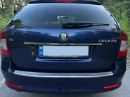 Skoda Octavia II A5 2010-2013 Modanatura cromata sopra targa Carmos (acciaio inox) foto 6