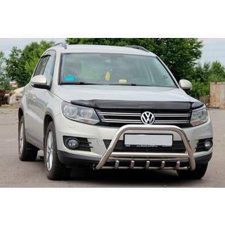 Paraurti Anteriore WT003 (Acciaio Inox) Volkswagen Tiguan 2007-2016 foto 1