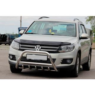 Paraurti Anteriore WT003 (Acciaio Inox) Volkswagen Tiguan 2007-2016 foto 3
