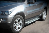 BMW X5 E53 1999–2006 Pedane Laterali Allmond Grey (2 pz, Alluminio) foto 1