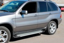 BMW X5 E53 1999–2006 Pedane Laterali Allmond Grey (2 pz, Alluminio) foto 3