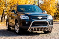Chevrolet Captiva 2006-2019 Protezione Anteriore WT002 (Acciaio Inox) foto 1