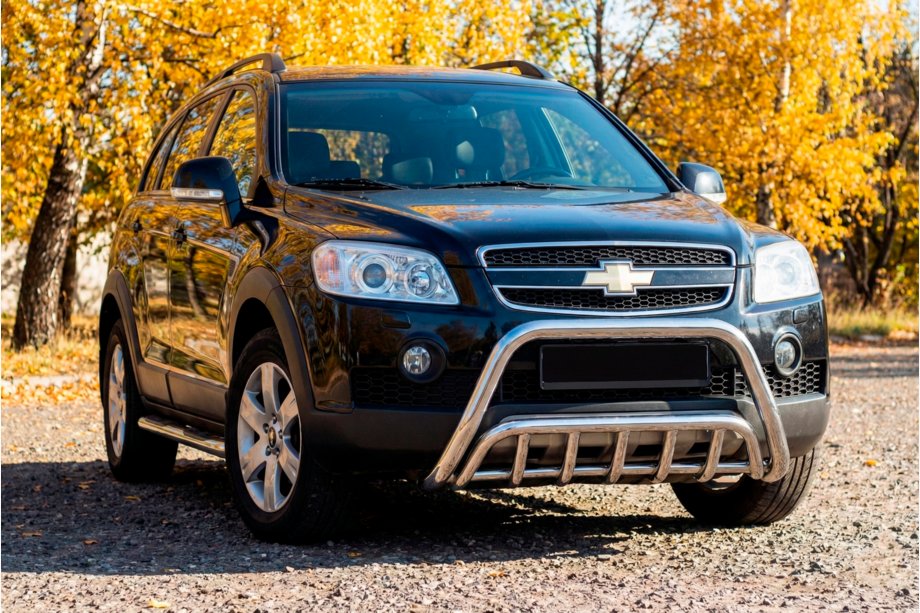 Chevrolet Captiva 2006-2019 Protezione Anteriore WT002 (Acciaio Inox) Image