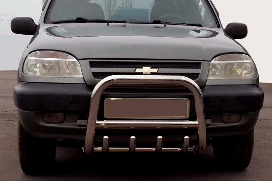 Chevrolet Niva 1998-2020 Parabull QT006 (Acciaio Inox) Image