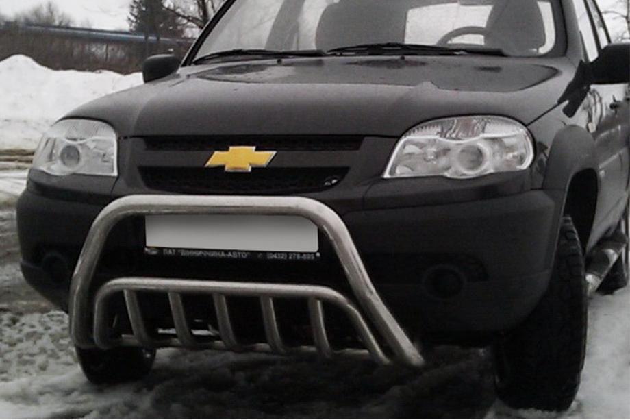 Chevrolet Niva 1998-2020 Parabullbar WT002 (Acciaio Inox) Image