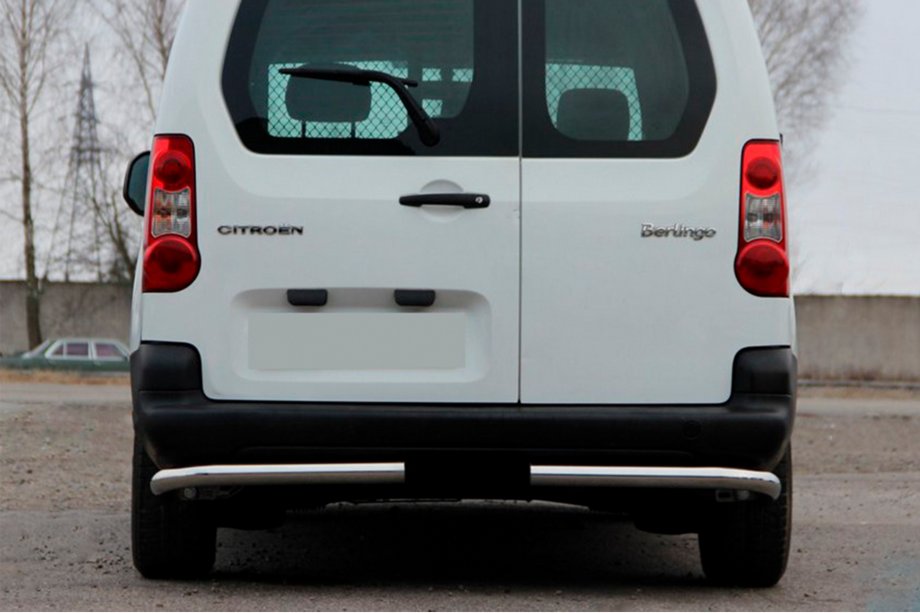 Peugeot Partner Tepee 2008-2018 Angolari Posteriori AK-003 (Acciaio Inox) Foto 1