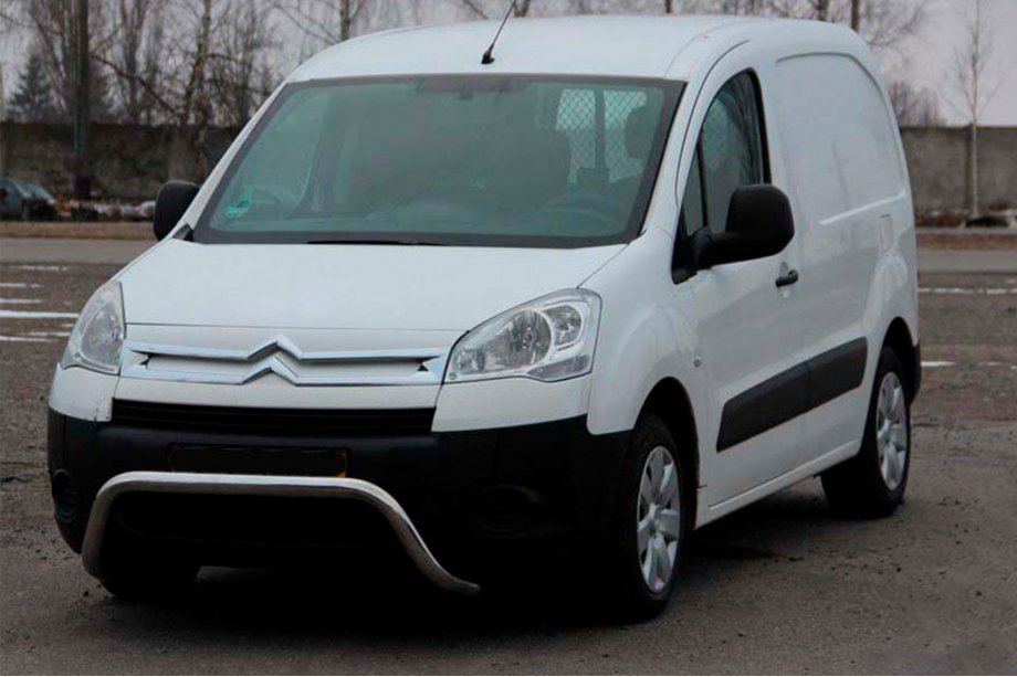 Peugeot Partner Tepee 2008-2018 Protezione Anteriore WT007 (Acciaio Inox) Image
