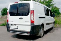 Citroen Jumpy 2007–2017 Barra Posteriore Double (Acciaio Inox) foto 1