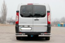 Citroen Jumpy 2007–2017 Angolari posteriori Double (2 pz, acciaio inox) foto 3