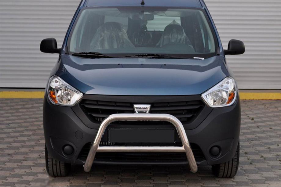 Renault Dokker 2013-2022 Protezione Anteriore WT006 (Acciaio Inox) Image