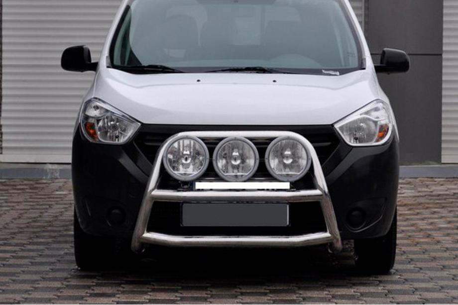 Dacia Dokker 2013-2022 Protezione Anteriore WT022 (Acciaio Inox) Image