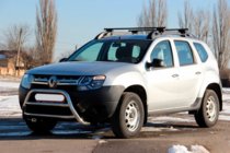 Renault Duster 2008–2017 Protezione Anteriore WT022 Acciaio Inox foto 2