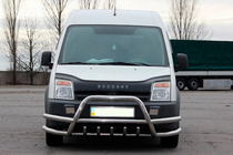 Ford Connect 2006–2009 Parabullbar con doppie barre WT003-Plus-2 (acciaio inox) foto 1