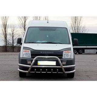Parabullbar con doppie barre WT003-Plus-2 (acciaio inox) Ford Connect 2006–2009 foto 1
