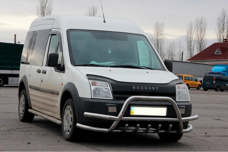 Ford Connect 2006–2009 Parabullbar con doppie barre WT003-Plus-2 (acciaio inox) Foto 3
