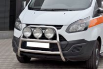 Ford Custom 2013-2022 Protezione Anteriore WT022 (Acciaio Inox) foto 2