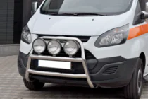 Ford Custom 2013-2022 Protezione Anteriore WT022 (Acciaio Inox) foto 2