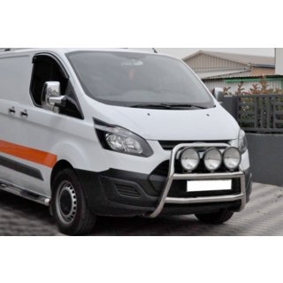 Protezione Anteriore WT022 (Acciaio Inox) Ford Custom 2013-2022 foto 4