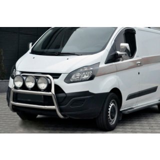Protezione Anteriore WT022 (Acciaio Inox) Ford Custom 2013-2022 foto 3
