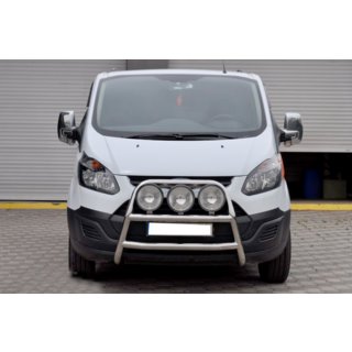Protezione Anteriore WT022 (Acciaio Inox) Ford Custom 2013-2022 foto 1
