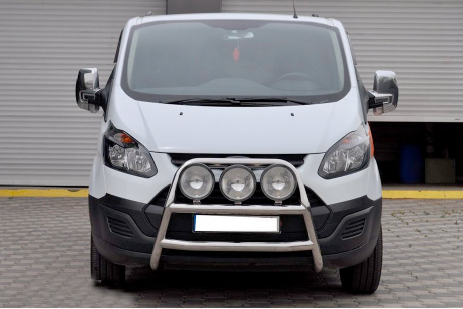Ford Custom 2013-2022 Protezione Anteriore WT022 (Acciaio Inox) Image