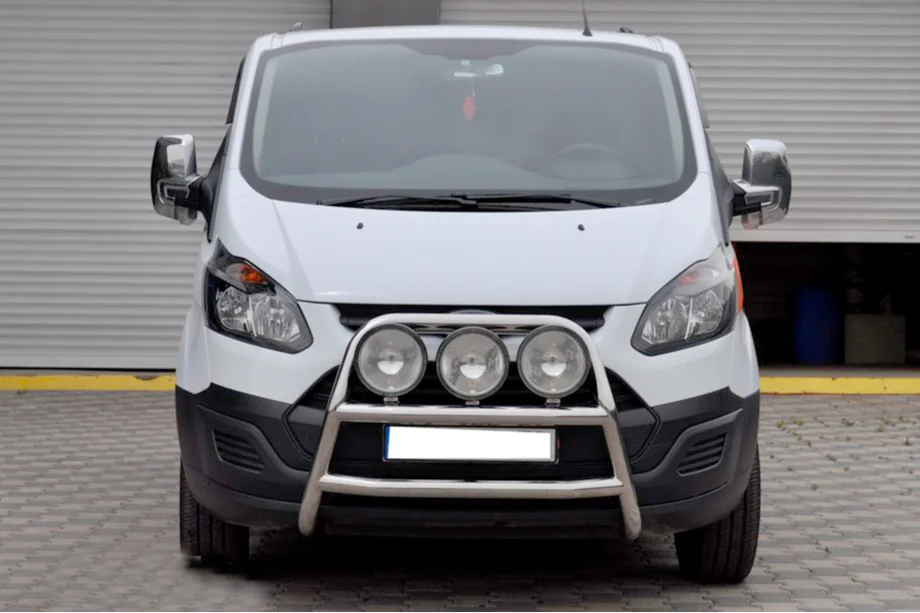 Ford Custom 2013-2022 Protezione Anteriore WT022 (Acciaio Inox) Image