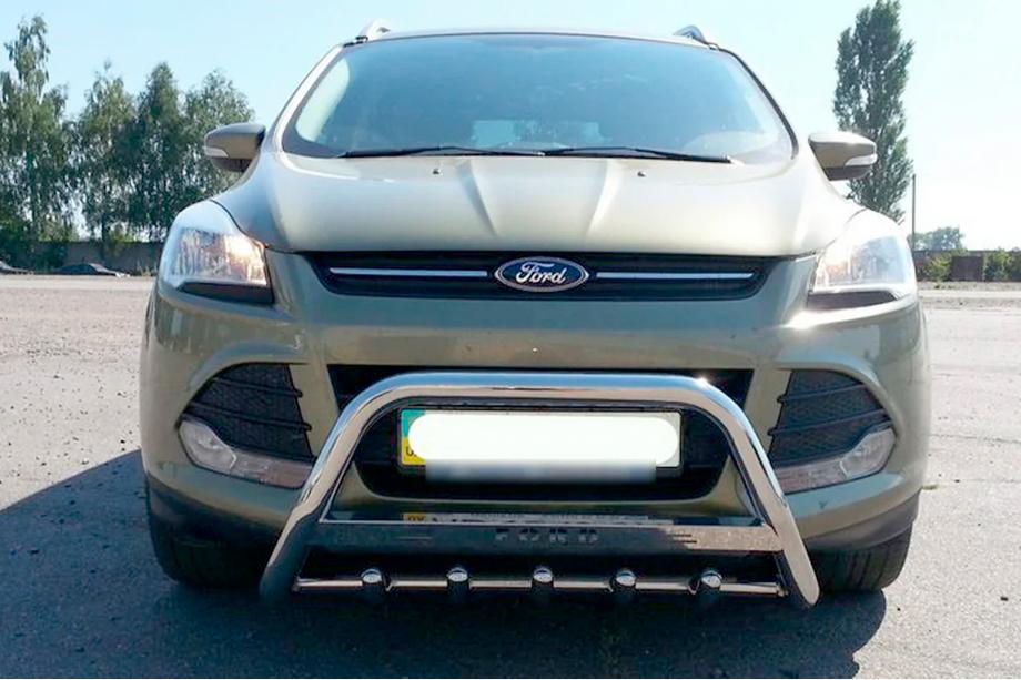 Ford Kuga/Escape 2013-2019 Protezione Anteriore WT004 (Acciaio Inox) Image