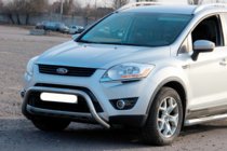 Ford Kuga 2008-2013 Protezione Anteriore WT007 (Acciaio Inox) foto 1