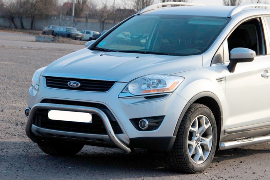 Ford Kuga 2008-2013 Protezione Anteriore WT007 (Acciaio Inox) Image