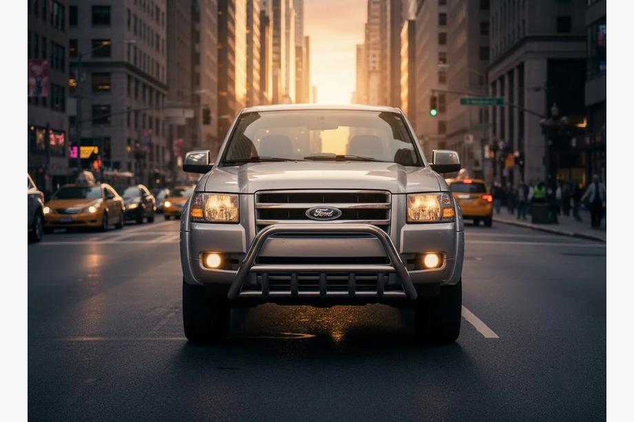 Ford Ranger 2007-2011 Paraurti Anteriore WT003 (Acciaio Inox) Image