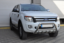 Ford Ranger 2011–2022 Protezione Anteriore WT003 (Acciaio Inox) foto 3
