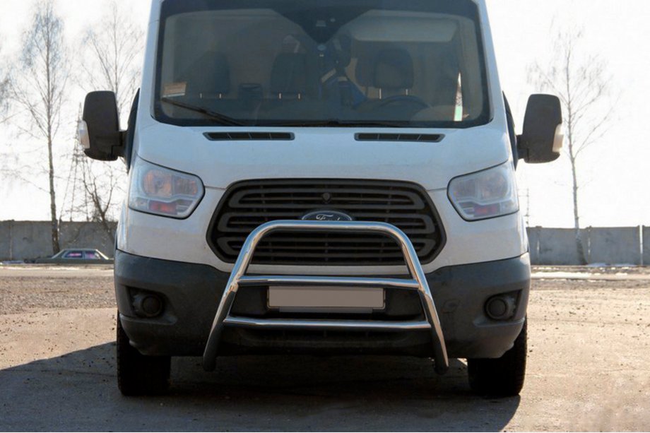 Ford Transit 2014- Protezione Anteriore WT022 (Acciaio Inox) Image
