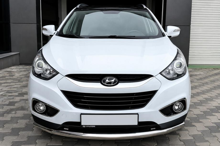 Hyundai IX-35 2010-2015 Protezione Anteriore ST008 (Acciaio Inox) Image