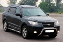 Hyundai Santa Fe 2 2006-2012 Protezione Anteriore WT007 (Acciaio Inox) foto 2