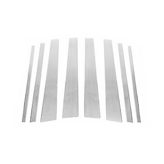 Modanature Montanti Porta in Acciaio Inox (8 pz) Toyota Land Cruiser Prado 120 2002-2009 foto 2