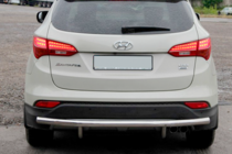 Hyundai Santa Fe 3 2012-2018 Barra Posteriore AK002 (Acciaio Inox) foto 1